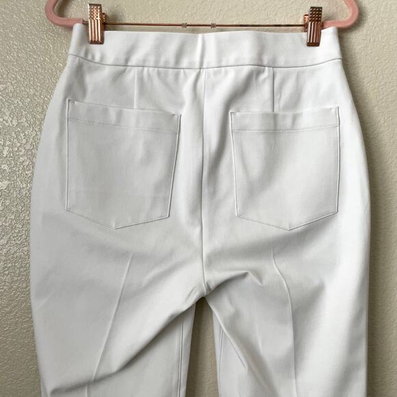 Spanx Pants Womens Medium White On The Go Kick Flare Pull On Stretch Shaping - Picture 7 of 14